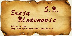 Srđa Mladenović vizit kartica